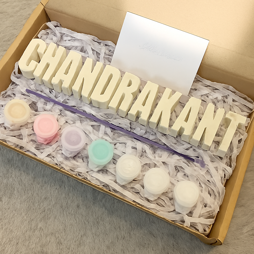 Personalized Name Painting Craft Kit: 6+ LETERS